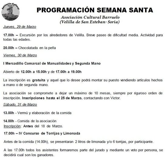 Programacin S.Santa Velilla